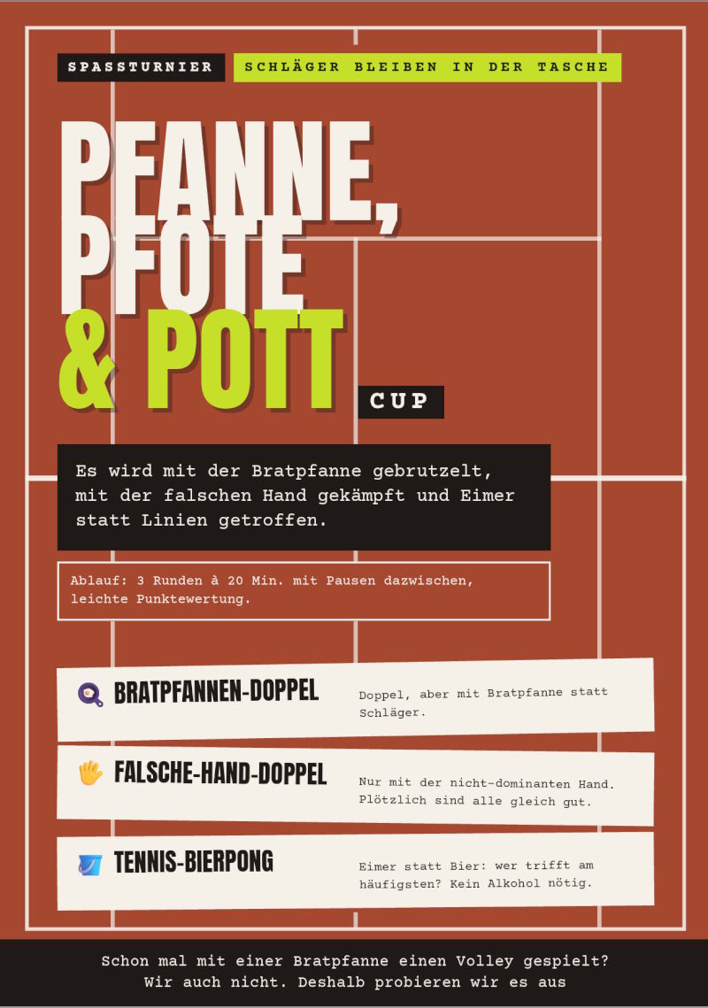 Pfanne, Pfote und Pott